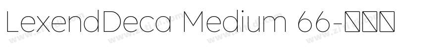 LexendDeca Medium 66字体转换